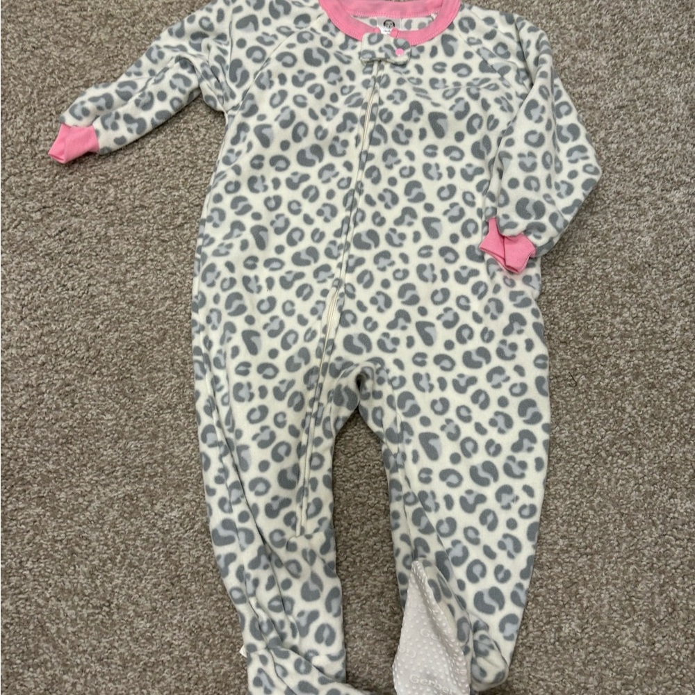 Fleece Cheetah Print Sleeper